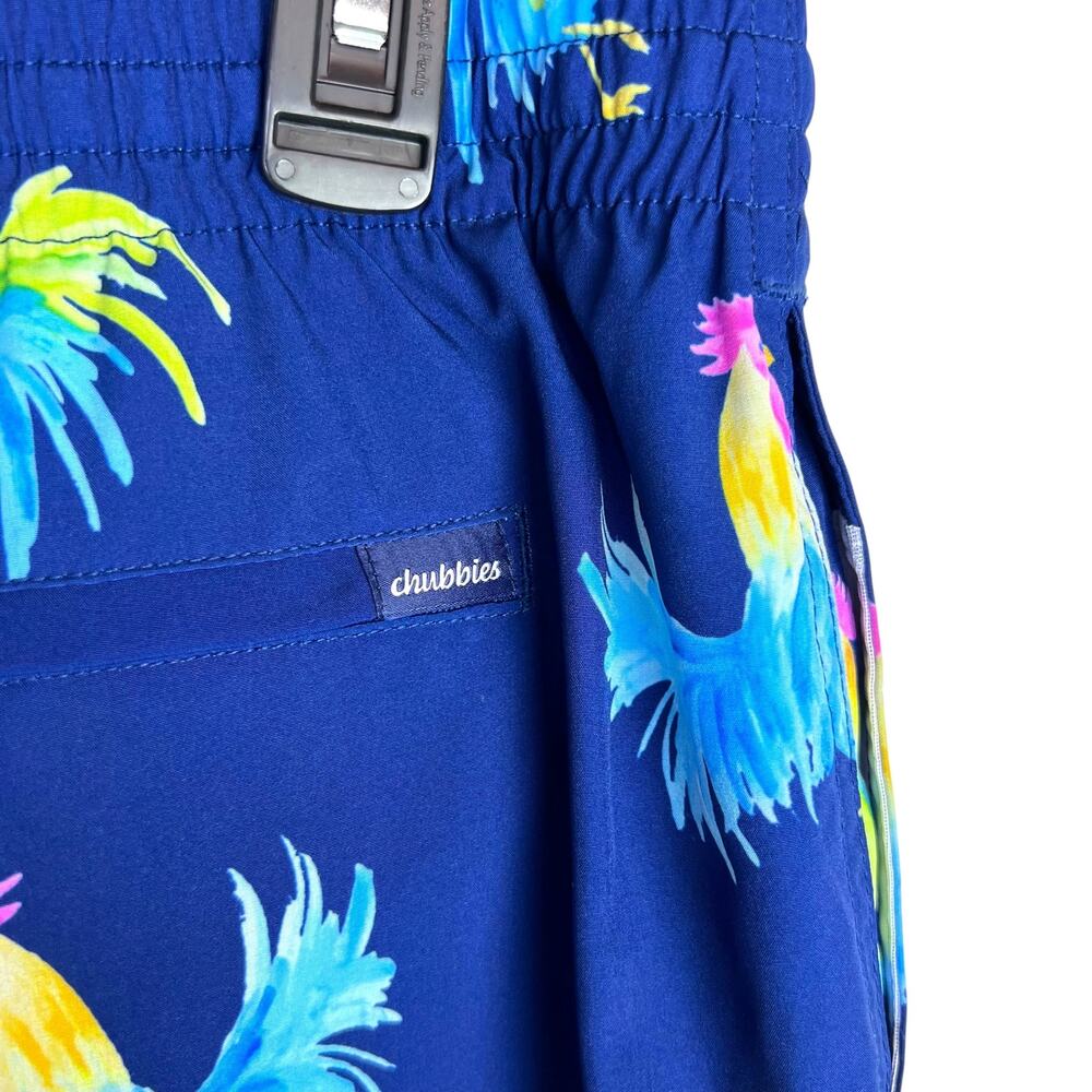 Chubbies The Fowl Plays Mens Classic Swim Trunks 5.5" Inseam in Navy Blue XXL - Picture 5 of 9